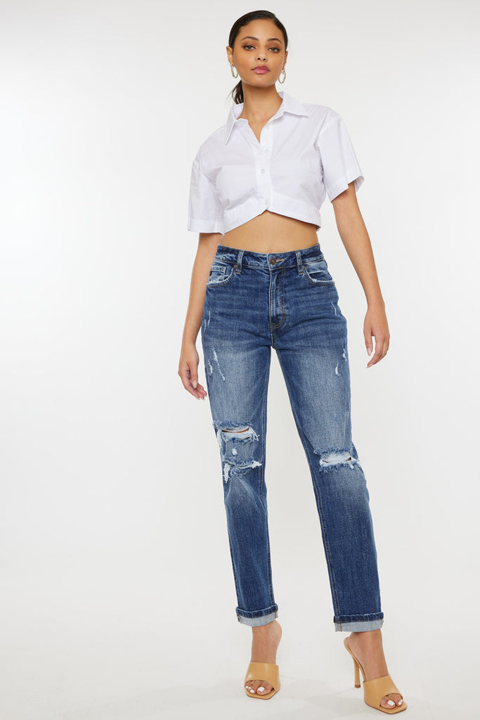 Josie High Rise Mom Jeans - Official Kancan USA