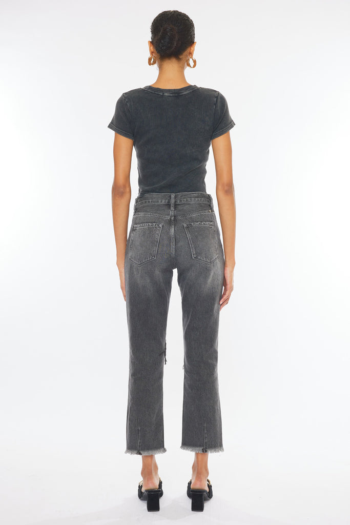 Zara High Rise Slim Straight Jeans - Official Kancan USA