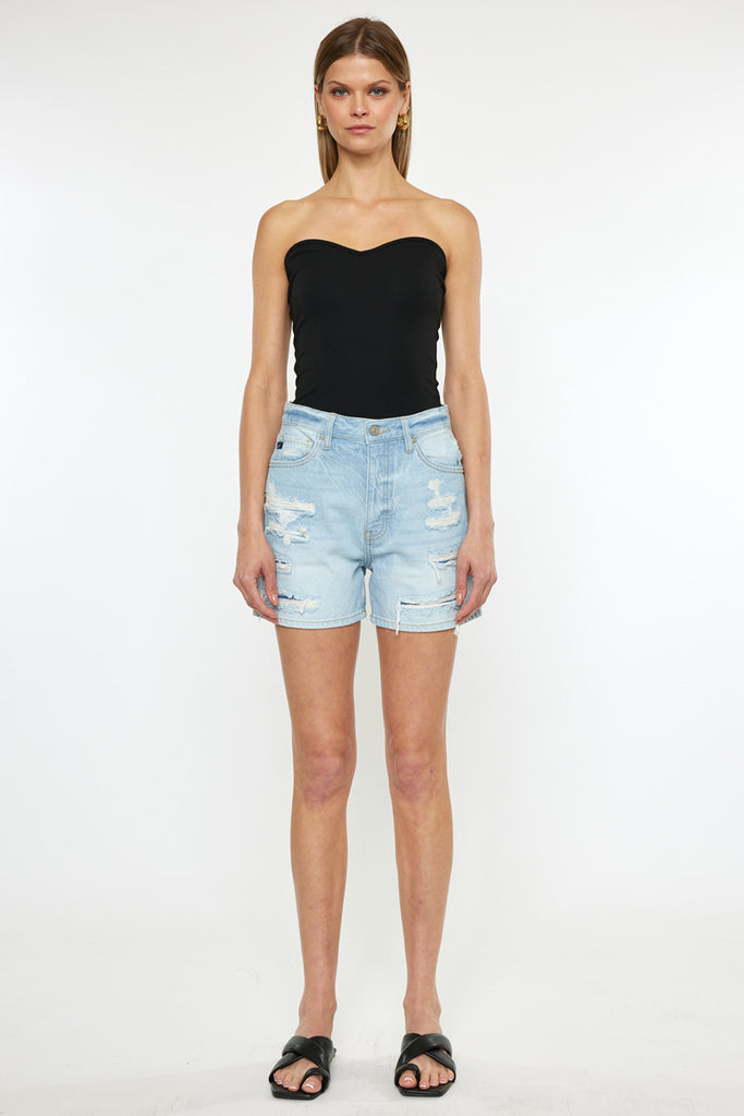 Althaia Ultra High Rise 90's Boyfriend Shorts - Official Kancan USA