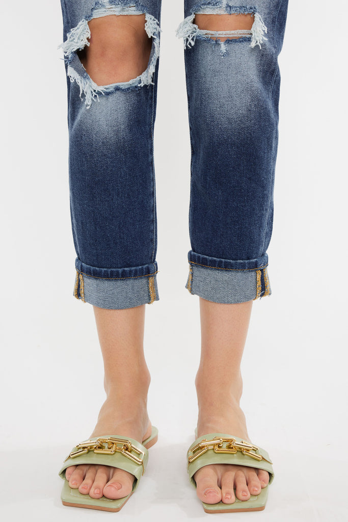 Milan High Rise Mom Jeans - Official Kancan USA