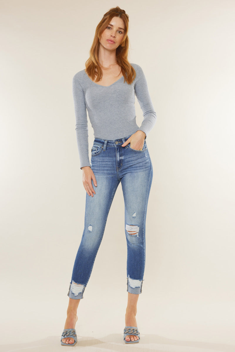 Cooper High Rise Ankle Skinny Jeans – Official Kancan USA