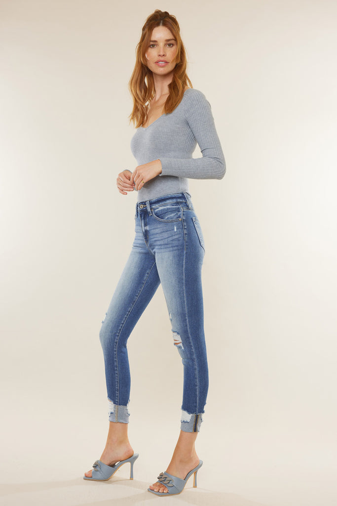 Cooper High Rise Ankle Skinny Jeans - Official Kancan USA