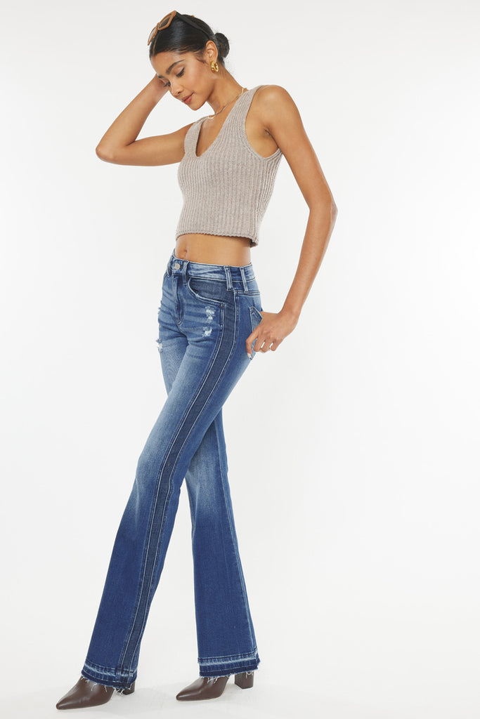 Clemont High Rise Flare Jeans - Official Kancan USA