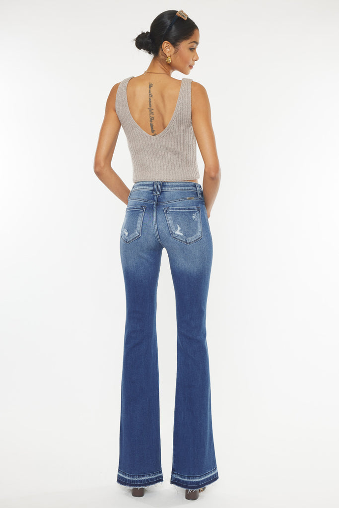 Clemont High Rise Flare Jeans - Official Kancan USA